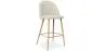 Fabric Upholstered Stool - Scandinavian Design - 66cm - Evelyne image 9