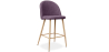 Buy Fabric Upholstered Stool - Scandinavian Design - 63cm - Evelyne Purple 61276 in the Europe