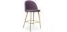 Fabric Upholstered Stool - Scandinavian Design - 66cm - Evelyne image 9