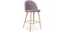 Fabric Upholstered Stool - Scandinavian Design - 66cm - Evelyne image 9