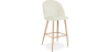 Buy Velvet Upholstered Stool - Scandinavian Design - Evelyne Cream 59992 - prices