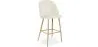 Velvet Upholstered Stool - Scandinavian Design - Evelyne image 9