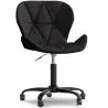 Buy Office Chair with Wheels - Swivel Desk Chair - Upholstered in Faux Leather - Black Wito Frame Black 61049