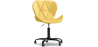 Buy Office Chair with Wheels - Swivel Desk Chair - Upholstered in Faux Leather - Black Wito Frame Yellow 61049 in the Europe