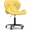 Office Chair with Wheels - Swivel Desk Chair - Upholstered in Faux Leather - Black Wito Frame image 9