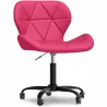 Office Chair with Wheels - Swivel Desk Chair - Upholstered in Faux Leather - Black Wito Frame image 9