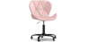 Buy Office Chair with Wheels - Swivel Desk Chair - Upholstered in Faux Leather - Black Wito Frame Pink 61049 - prices