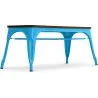 Buy Industrial Stylix Bench - Dark Wood Turquoise 58436
