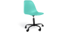 Buy Office Chair with Armrests - Wheeled Desk Chair - Black Denisse Frame Turquoise 61268 with a guarantee