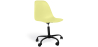 Buy Office Chair with Armrests - Wheeled Desk Chair - Black Denisse Frame Pastel yellow 61268 in the Europe