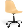 Buy Office Chair - Wheeled Desk Chair - Black Frame - Denisse  Pastel orange 61268