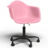 Buy Office Chair with Armrests - Desk Chair with Wheels - Weston Black Frame Pink 61269