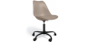 Buy Office Chair with Wheels - Swivel Desk Chair - Tulip Black Frame Taupe 61270 Home delivery