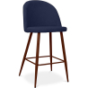 Buy Fabric Upholstered Stool - Scandinavian Design - 63cm- Evelyne Dark blue 61284 with a guarantee