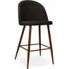 Buy Fabric Upholstered Stool - Scandinavian Design - 66cm- Evelyne Dark Brown 61284