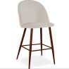 Velvet Upholstered Stool - Scandinavian Design - 66cm - Evelyne image 9