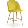 Buy Velvet Upholstered Stool - Scandinavian Design - 63cm - Evelyne Yellow 61288 - in the EU