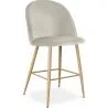 Velvet Upholstered Stool - Scandinavian Design - 66cm - Evelyne image 9