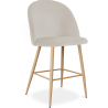 Buy Velvet Upholstered Stool - Scandinavian Design - 63cm - Evelyne Beige 61288 - in the EU
