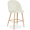 Buy Velvet Upholstered Stool - Scandinavian Design - 63cm - Evelyne Cream 61288 - prices