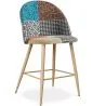 Patchwork Upholstered Stool - Scandinavian Style -  66cm - Evelyne  image 9