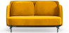 Buy Two-Seater Sofa - Upholstered in Velvet - Terrec Yellow 61002 in the Europe