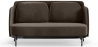 Buy Two-Seater Sofa - Upholstered in Velvet - Terrec Taupe 61002 at Privatefloor