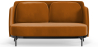 Buy Two-Seater Sofa - Upholstered in Velvet - Terrec Mustard 61002 with a guarantee