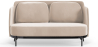Buy Two-Seater Sofa - Upholstered in Velvet - Terrec Beige 61002 at Privatefloor