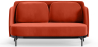 Buy Two-Seater Sofa - Upholstered in Velvet - Terrec Brick 61002 - prices
