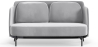 Buy Two-Seater Sofa - Upholstered in Velvet - Terrec Light grey 61002 Home delivery