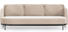 Buy Three-seat Sofa - Velvet Upholstery - Terron Beige 61026 at Privatefloor