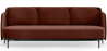 Buy Three-seat Sofa - Velvet Upholstery - Terron Chocolate 61026 - in the EU