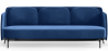 Buy Three-seat Sofa - Velvet Upholstery - Terron Dark blue 61026 Home delivery