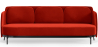 Buy Three-seat Sofa - Velvet Upholstery - Terron Red 61026 - prices