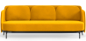 Buy Three-seat Sofa - Velvet Upholstery - Terron Yellow 61026 Home delivery