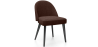 Buy Dining Chair - Upholstered in Velvet - Grata Chocolate 61050 at Privatefloor