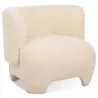Buy  Upholstered Armchair - Bouclé Fabric Lounge Chair - Magnolia Cream 61296