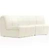 Buy Modular Sofa - Upholstered in Bouclé - 2 Modules - Herridon White 61308