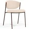 Dining chair - Upholstered in Bouclé Fabric - Black Metal - Seda image 9