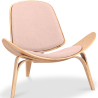 Buy Designer armchair - Scandinavian armchair - Fabric upholstery - Lucy Peach 99916773 at Privatefloor