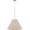 Hanging Ceiling Lamp with Beige Fabric Shade - Fula image 9