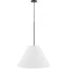 Buy Hanging Ceiling Lamp with Fabric Shade - Fula Black 61334