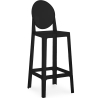 Buy Bar Stool with Backrest - Transparent Design - 75cm - Victoria Queen Black 58924 at Privatefloor
