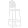 Buy Bar Stool with Backrest - Transparent Design - 75cm - Victoria Queen White 58924 in the Europe