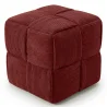 Square Corduroy Upholstered Pouf - Modern Design - Cube image 9