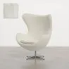 Armchair with armrests -Upholstered in Boucle Fabric - Brave image 9