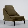 Velvet Upholstered Armchair - Scandinavian Style - Velvet Lounge image 9