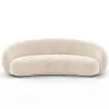 Buy Velvet Curved Sofa - 3/4 Seats - Souta White 60691