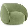 Curved Velvet Upholstered Armchair - Cally image 9